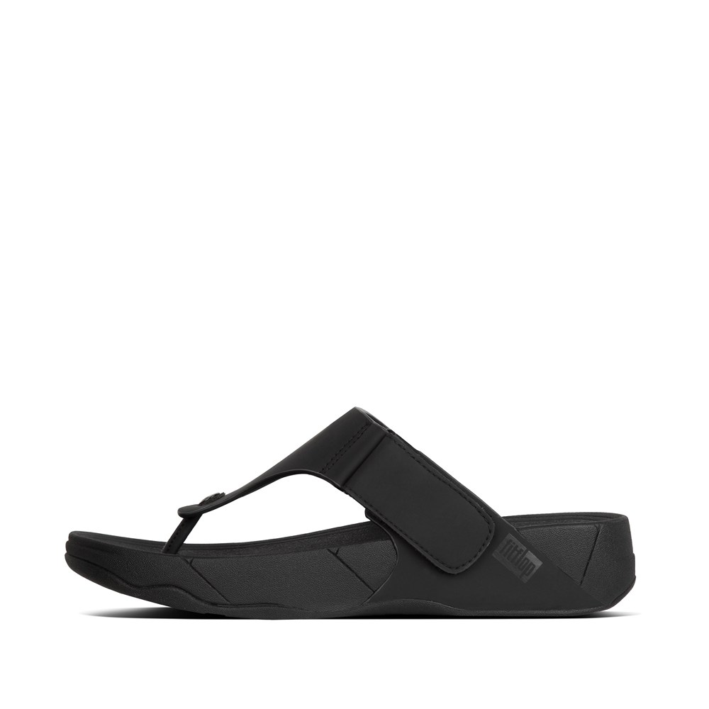 Fitflop Mens Sandals Black - Trakk Ii Neoprene Toe-post - 06ZGHTYPS